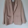 Joules tan/brown Herringbone Jersey Tweed Blazer size UK 18 Image 3