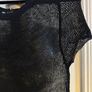 Zara black mesh short sleeve top size S UK8 EU36 Perfect condition Postage included Image 3