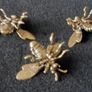 3 brass bees. Solid brass. Image 2