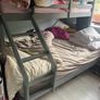 wooden triple bunk bed Image 2