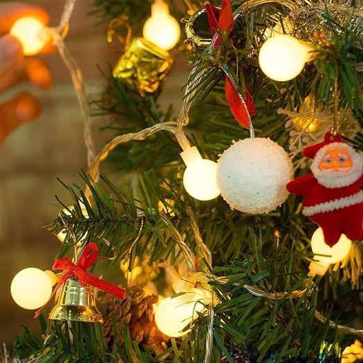 Globe String Lights Waterproof, 15M/49ft 120 LED Fairy Lights Plug in, 8 Modes Christmas Lights Outdoor/Indoor, Garden Lights for Patio, Gazebo, Bedroom, Party Decorations (FREE SHIPPING)