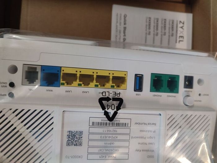 Zyxel DX3301-T0 VDSL - Fibre Router - Dual Band WiFi 6 (AX1800) - Brand New