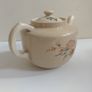 Charming Carrig Ware Cream-Earthenware Clay Teapot with An Autumnal Mixed Floral Motif - Pattern Number 1180, Circa 1930 -1950 Image 3