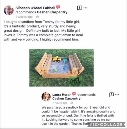Wooden kids Sandbox