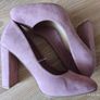 New Look Wide Fit Pink Suede Court Shoes - Size 5/38 Image 6