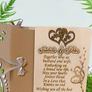 Personalized Wooden Wedding Card, Money Gift Option Available Image 9