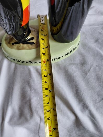 Ceramic Hand Painted Guinness Toucan Lamp