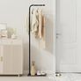 Coat Stand Metal - 180cm Coat Rack with 1 Hooks for Hanging Clothes, Hats and Bags, Clothes Rail for Entryway, Living Room, Black Image 3