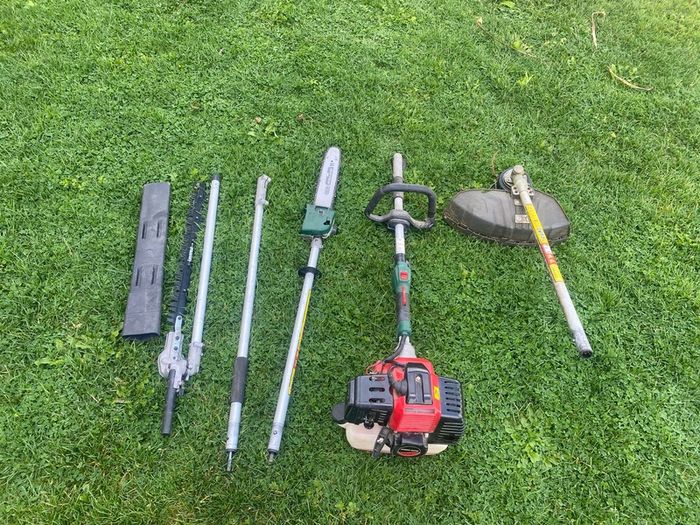 43cc  petrol multitool - strimmer, pole saw and hedge cutter