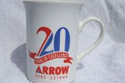 ARROW (UK chemicals company) - a 20 Years of Excellence commemorative mug by Coloroll (1988)