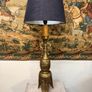 A Very Unique Large Brass Table Lamp. Image 6