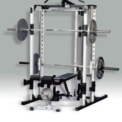 Yukon Caribou III Professional Home Gym: smith machine, Olympic bars, 200lb stack, lat system, pec dec, etc