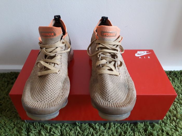 Nike Air VaporMax 2 Cheetah Flyknit Safari Pack Leopard UK-9/EUR-44 AV7973-700 Club Gold/Black-Golden Beige-2018