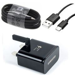 Adaptive Fast Charger Plug & Type-C Lead Cable For Any Samsung Galaxy S20,S10,S9,S8,A71