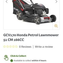 Honda 170cc petrol lawnmower