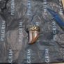 Pilgrim wooden and bronze gold charm pendant for necklace Image 4