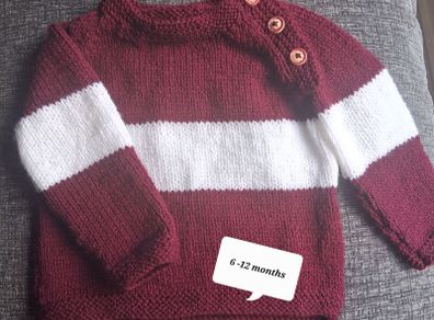 GAA county colours hand knitted kids jumpers