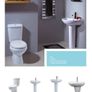 Dale Bathroom Sink with Semi Pedestal - NEW. Image 2