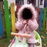 Harmont & Blaine furry coat girl 12-24m Image 3