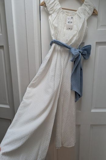 New Mango Girls White Occasion Jumpsuit