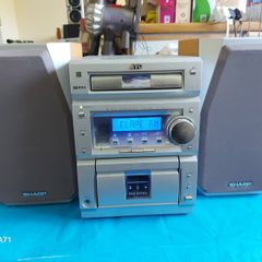 JVC Micro Music System, Model CA-UXP55, CD, Radio & Tape, With 2 Sharp Speakers Model CP-MX10H