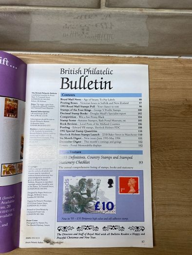 British Philatelic Bulletin for 1993