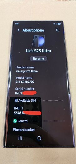 Samsung Galaxy s23 Ultra - 512GB (Pristine)