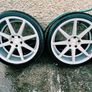 R20 5x120 Ispiri ISR8 staggered alloy wheels with new tyres Image 2