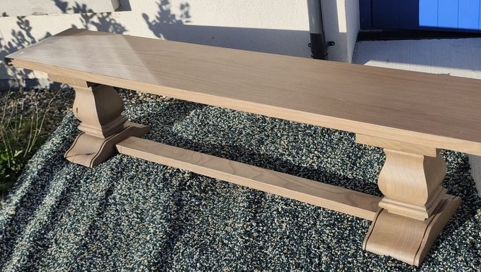 200cm Vintage Ash Dining Bench Like New