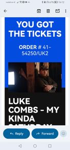 Luke Combs Ticket