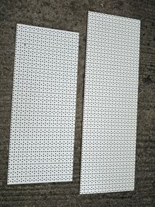 Peg Board Shop Display Panels - Tego Metal German Made - Large Quantity Available