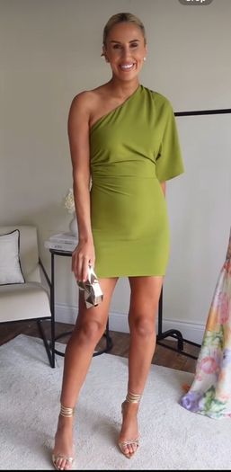 H&m one shoulder  dress