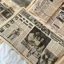 7x John Lennon Beatles death newspapers Image 6