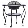 Mosaic Fire Pit Table Blue and White 68 cm Ceramic Image 7
