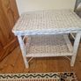 Wicker chest of drawers, table & bin Image 2