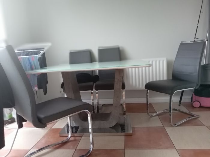 Table and 4 chairs