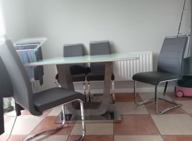 Table and 4 chairs