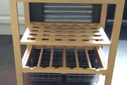 Solid Wood Butcher Block Kitchen Trolley