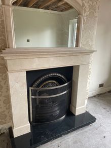 Marble fireplace