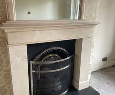 Marble fireplace