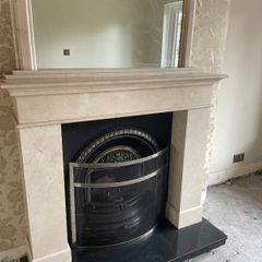 Marble fireplace