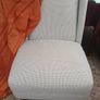 Stunning Designer Bedroom Chair, Wide Winged,, Houndstooth Fabric. Image 2