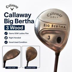 Ladies Callaway Big Bertha 2004 3 Wood Gems 55 Graphite Shaft Right Handed