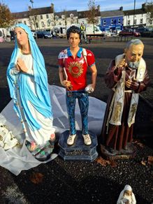 SAINT, Statue Of The Youngest Newest Saint Carlos