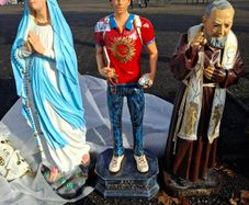 SAINT, Statue Of The Youngest Newest Saint Carlos