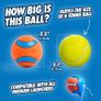 Ultra Ball Dog Toy, Durable High Bounce Floating Rubber Dog Ball, Launcher Compatible Toy For Dogs, Medium (Pack of 2) Image 5