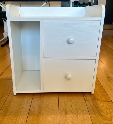 White nightstand