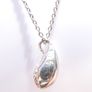 Vintage Sterling Silver 925 Tear Drop Pendant and chain  length 15,5" - 5,25g Image 6