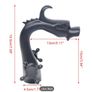 Black Bathroom Faucet Solid Brass Vintage Mixer Tap with Dual Handles Hot & Cold, Matte Black Finish Dragon-Shaped Image 3