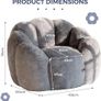 Bean Bag Chair Bean Bag Sofa Includes Filling (Multiples colors) Image 4